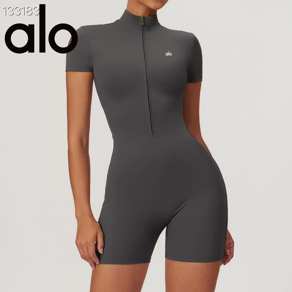 Minimalist Zipper Bodysuit –Solid Colour One-Piece for Summer Nights & City Days - Picture 1 of 3